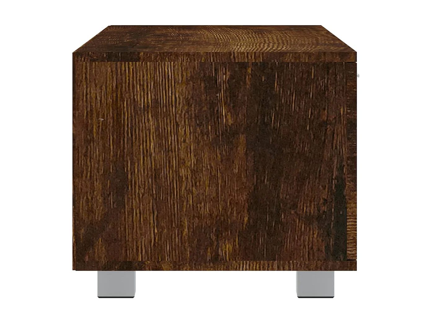 Stuarts Draft  Meuble TV Chêne fumé 140x40,5x35 cm Bois d'ingénierie
