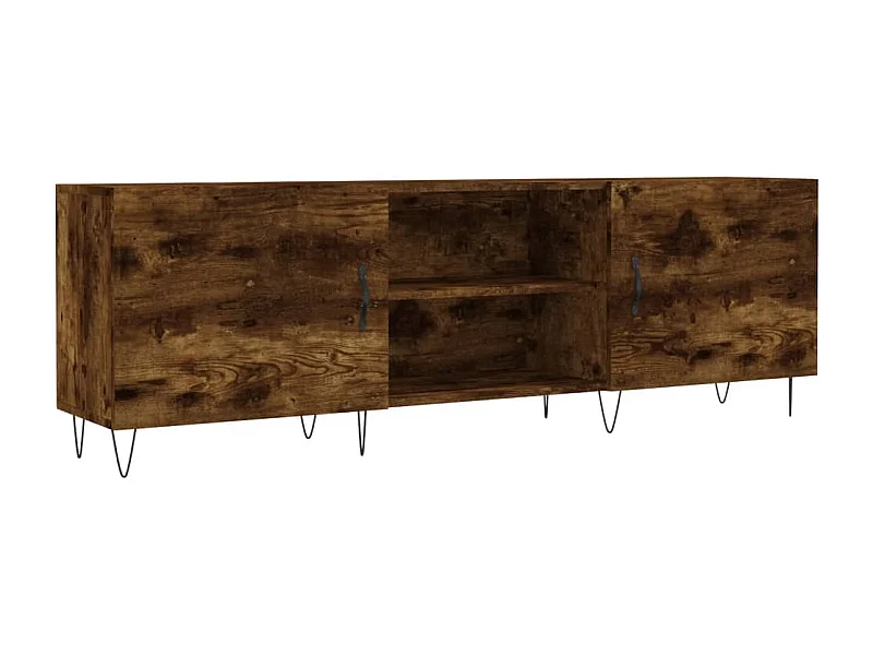 Rivka  Tv-meubel 150x30x50 cm bewerkt hout gerookt eikenkleurig
