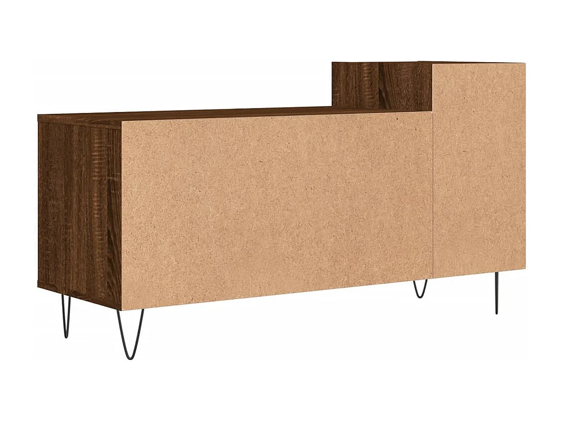 Erinor  Meuble TV Chêne marron 100x35x55 cm Bois d'ingénierie