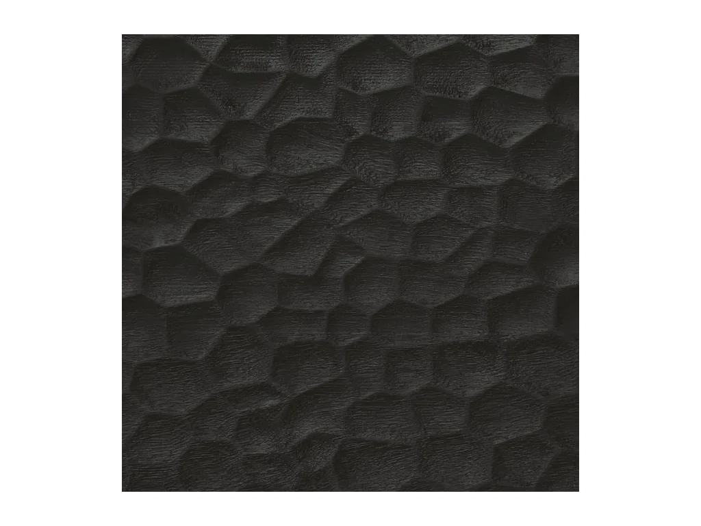 Luc-Élie  Meuble TV noir 100x33x46 cm bois massif de manguier