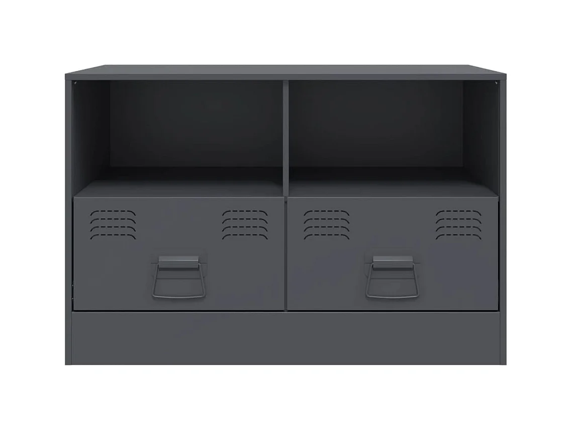 Amelie  Meubles TV 2 pcs anthracite 67x39x44 cm acier