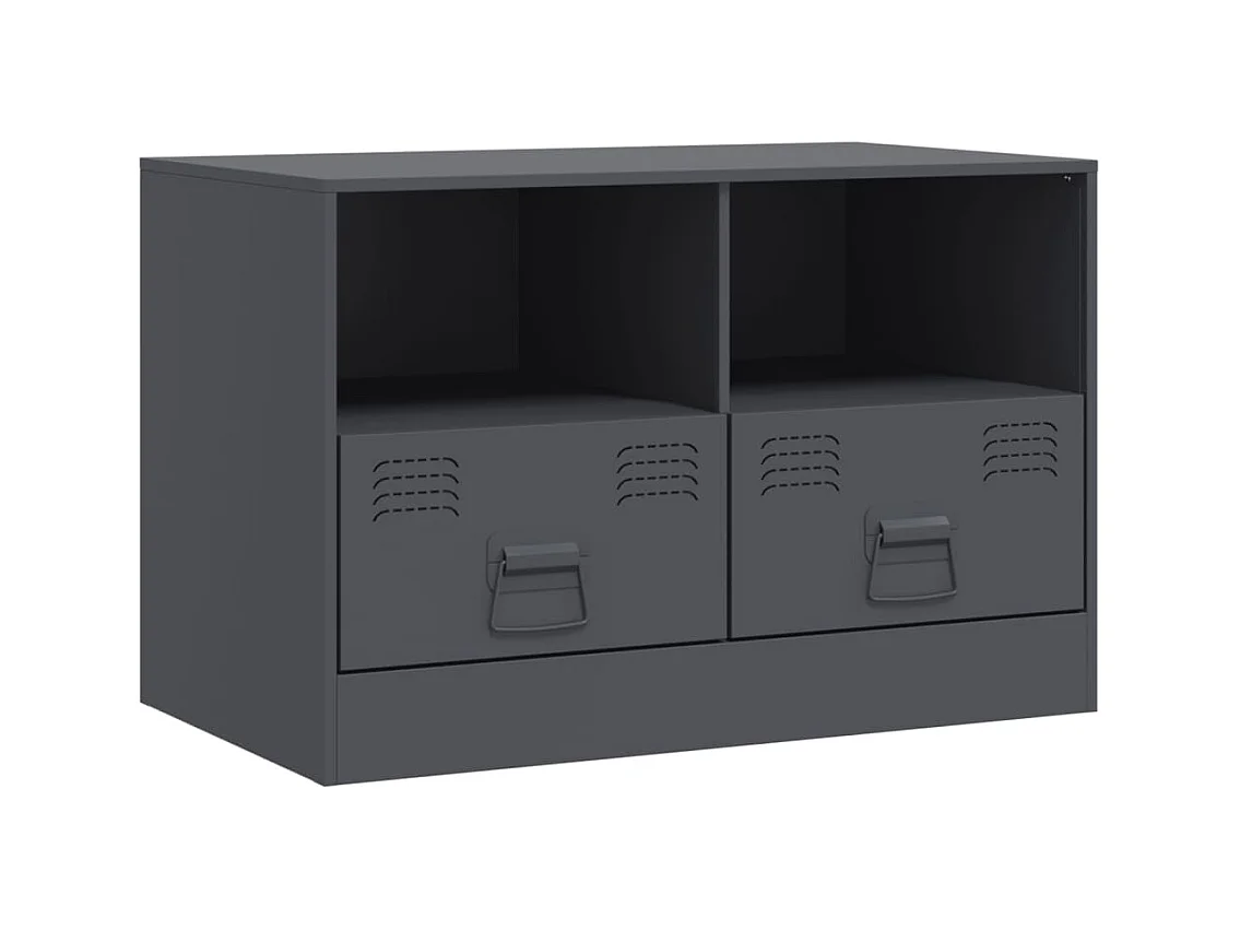 Amelie  Meubles TV 2 pcs anthracite 67x39x44 cm acier