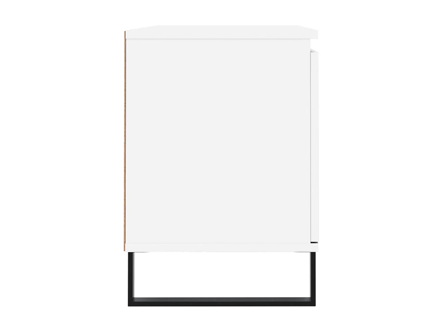 Sigtrud  Meuble TV blanc 104x35x50 cm bois d'ingénierie