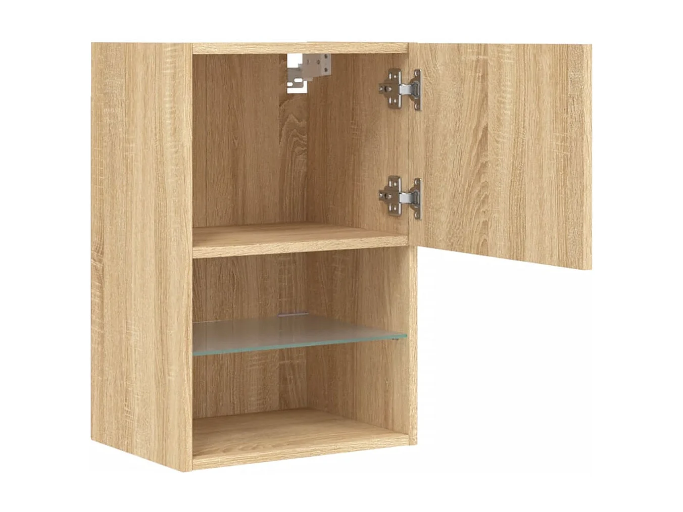 Almar  Meuble TV avec lumières LED chêne sonoma 40,5x30x60 cm