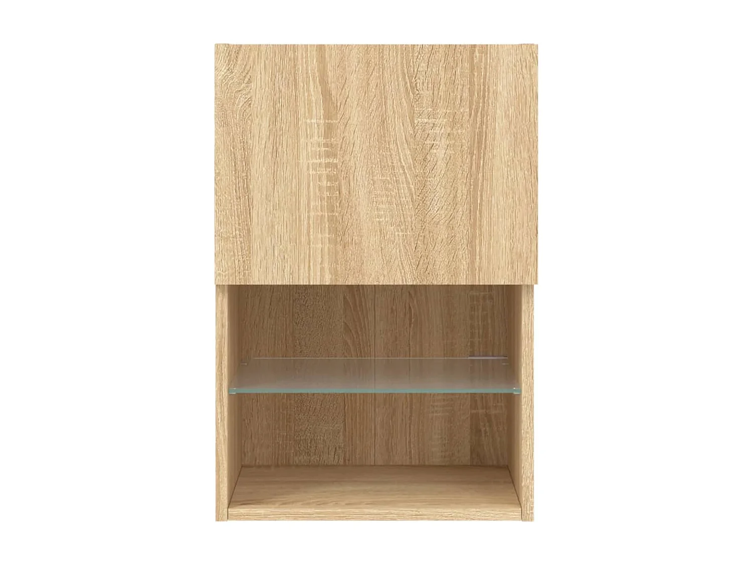 Almar  Meuble TV avec lumières LED chêne sonoma 40,5x30x60 cm