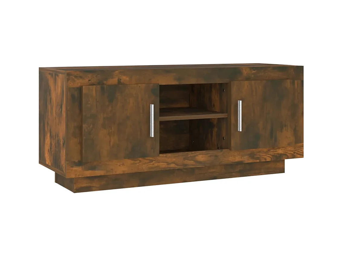 Stephen  Meuble TV chêne fumé 102x35x45 cm bois d'ingénierie