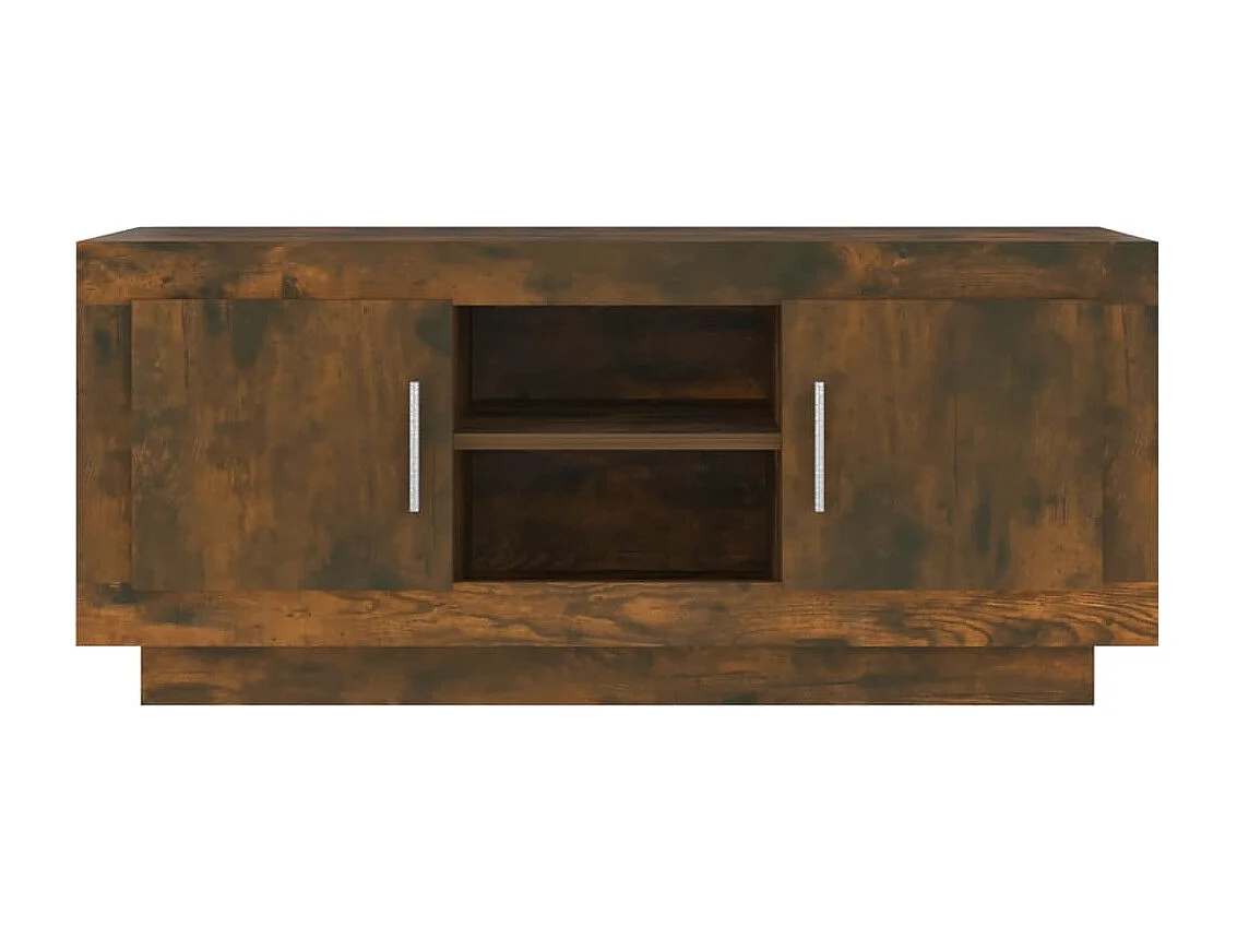 Stephen  Tv-meubel 102x35x45 cm bewerkt hout gerookt eikenkleurig