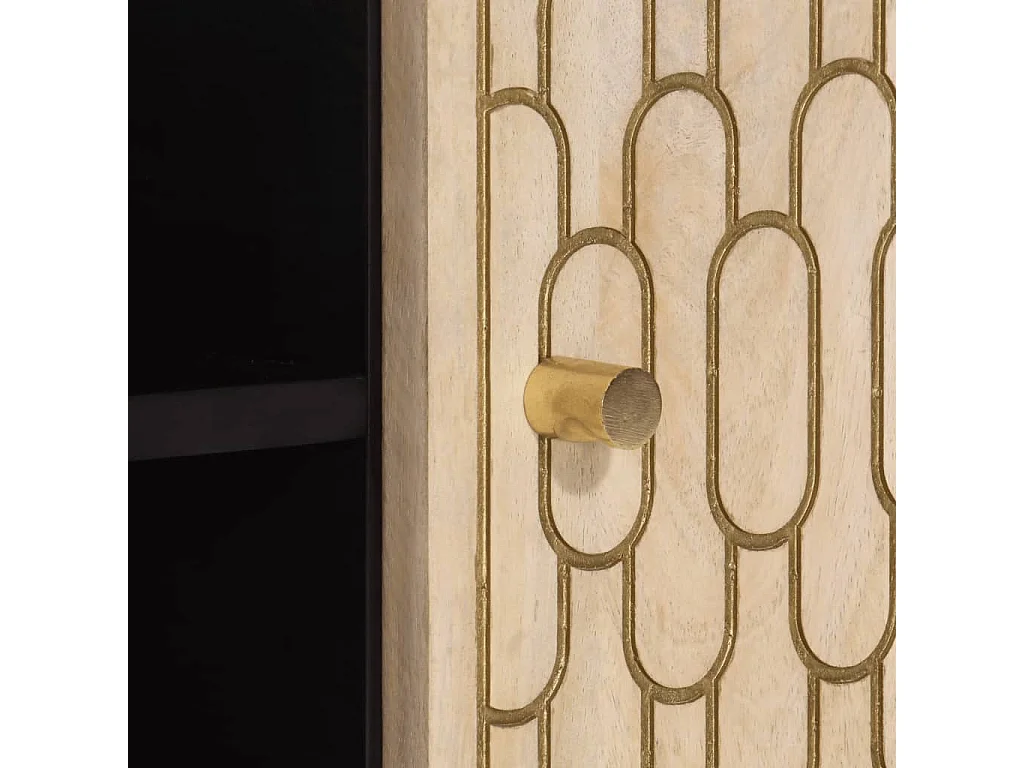 Stéphanie-Marie  Meuble TV 105x33x46 cm Bois massif de manguier