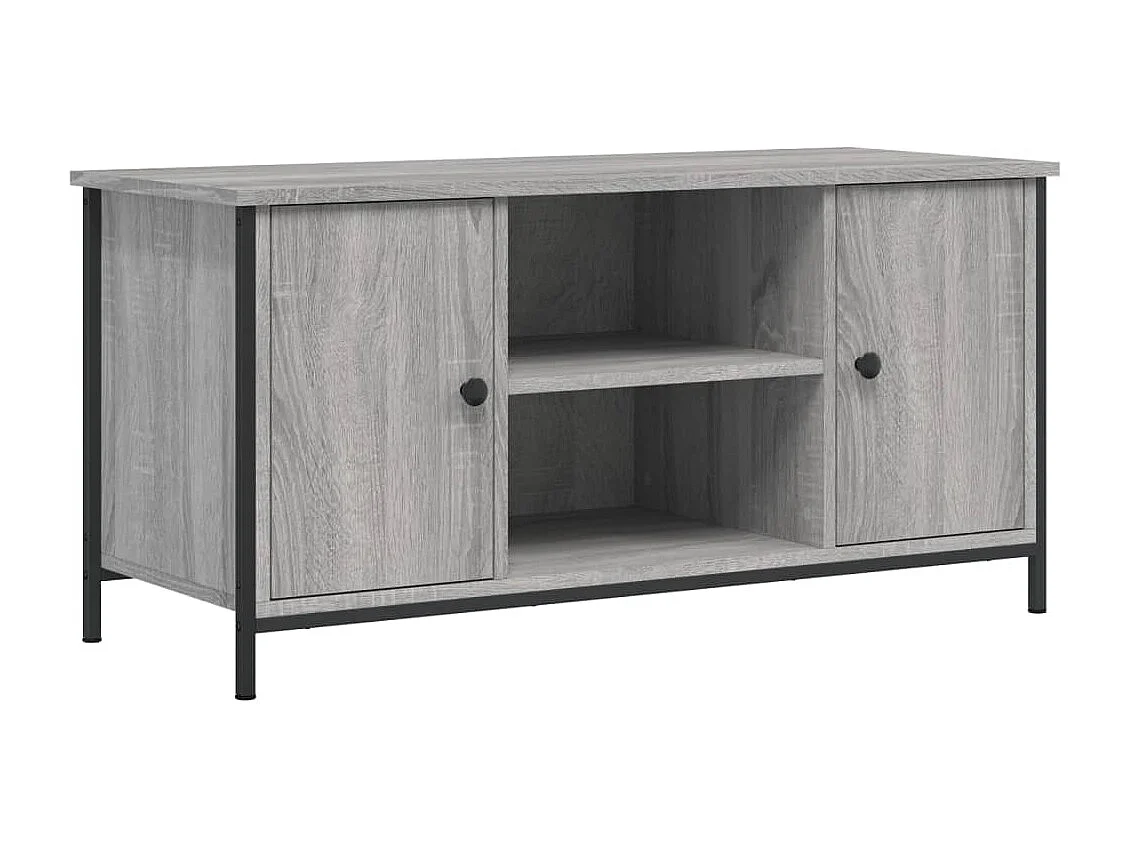 Xarnir  Meuble TV Sonoma gris 100x40x50 cm Bois d'ingénierie