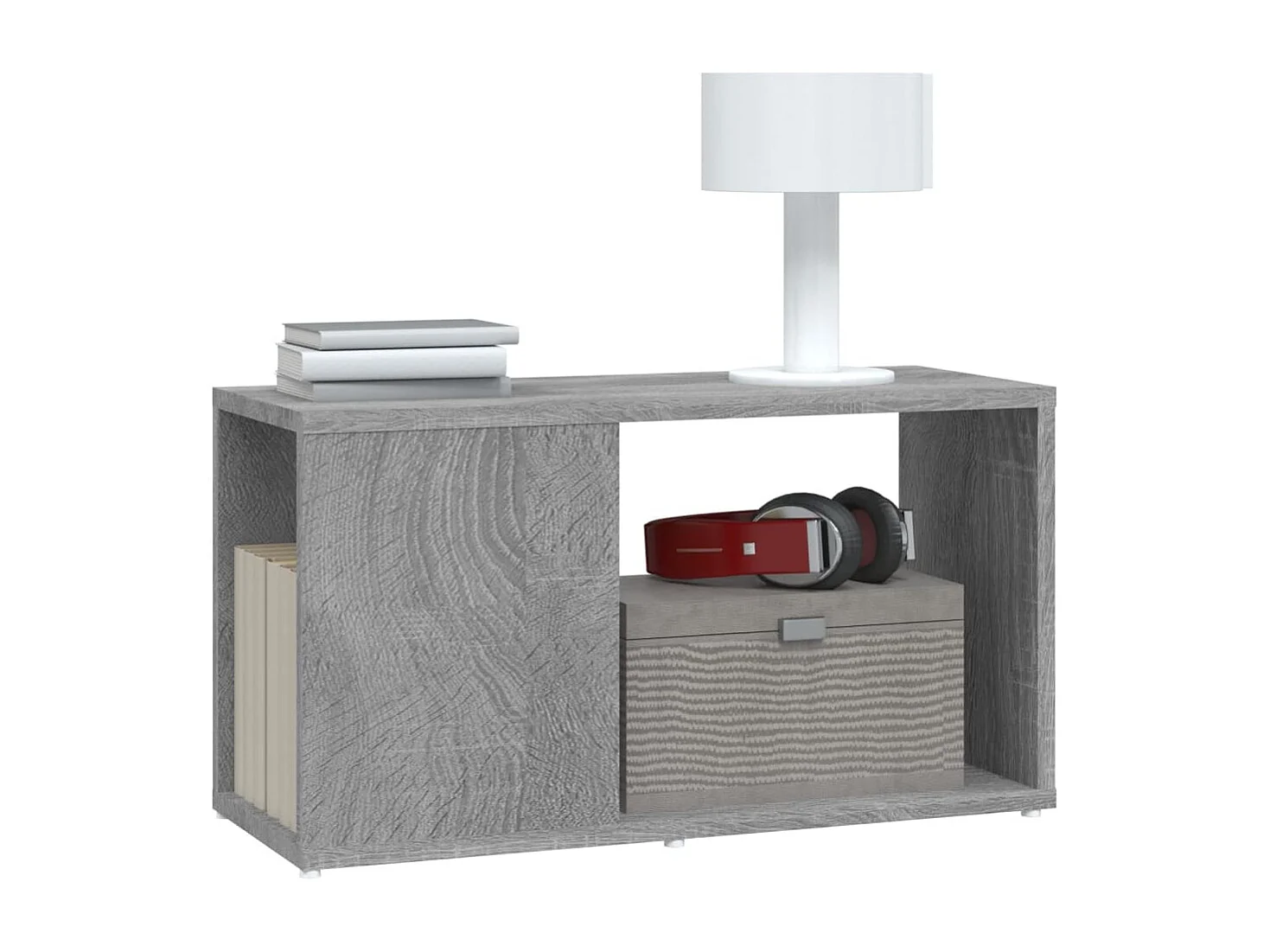 Norman  Meuble TV Sonoma gris 60x24x32 cm Bois d'ingénierie