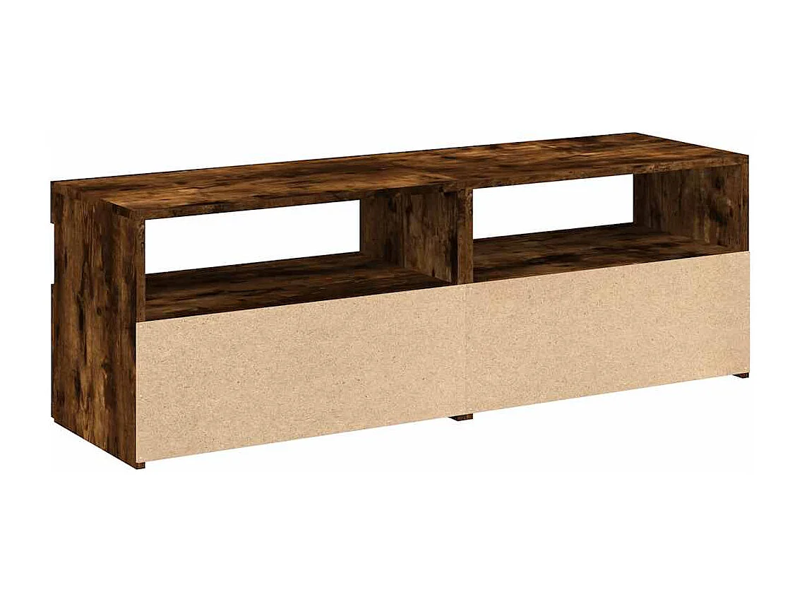 Ilion  Tv-meubels 2 st met LED-verlichting 60x35x40 cm gerookt eiken