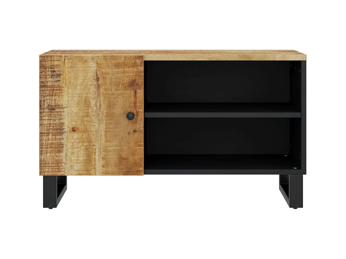 Torval  Meuble TV 80x33x46 cm bois de manguier et d'ingénierie