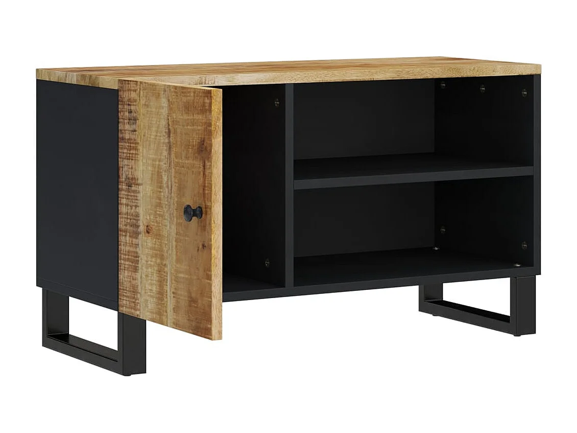 Torval  Meuble TV 80x33x46 cm bois de manguier et d'ingénierie