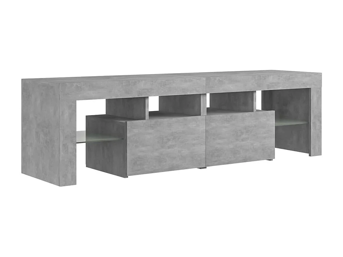 Hayo  Tv-meubel met LED-verlichting 140x36,5x40 cm betongrijs