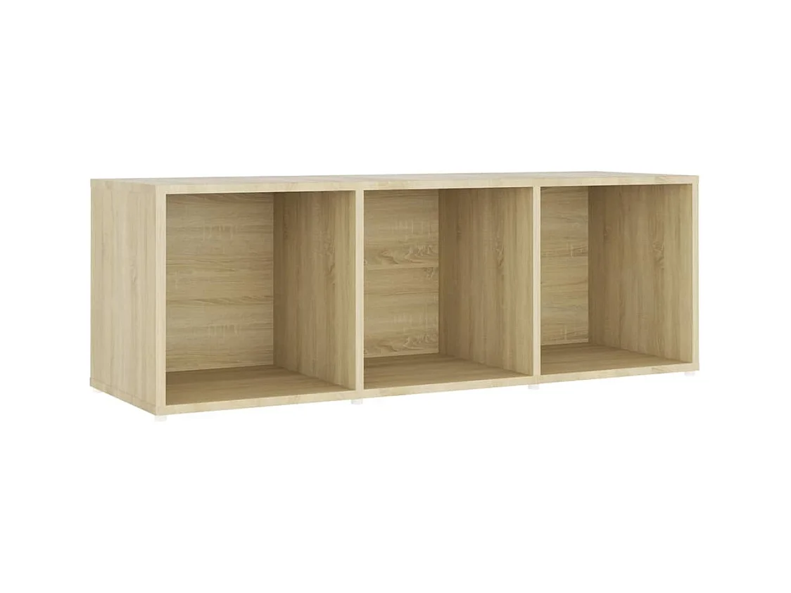 Garden Furniture -  Meubles TV 2 pcs Chêne sonoma 107x35x37 cm Bois d'ingénierie