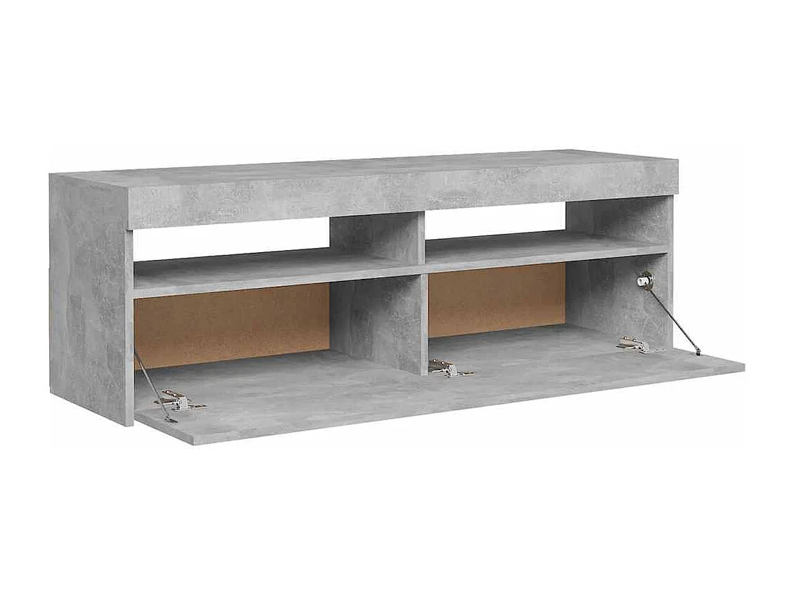 Ilion  Tv-meubel met LED-verlichting 120x35x40 cm betongrijs