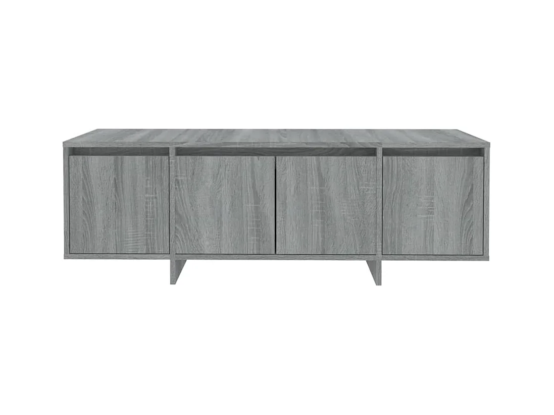 Qirin  Mueble de TV madera contrachapada gris Sonoma 120x30x40,5 cm