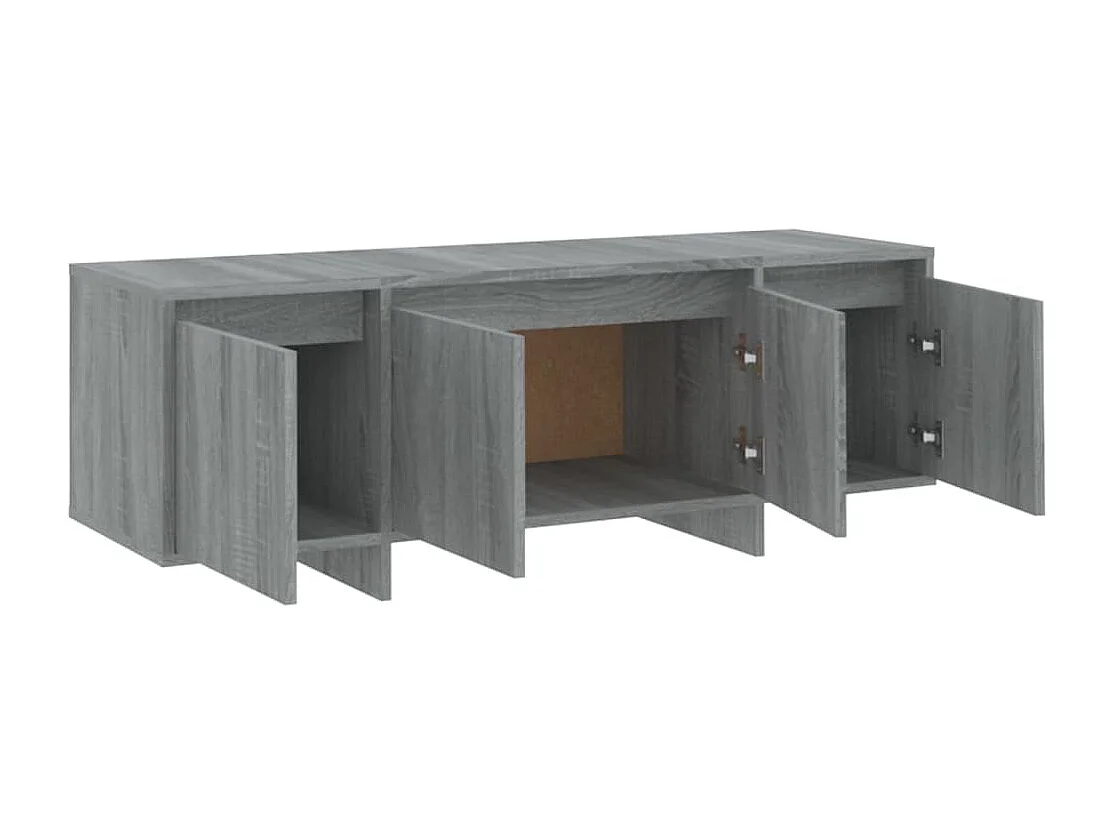 Qirin  Meuble TV Sonoma gris 120x30x40,5 cm Bois d'ingénierie