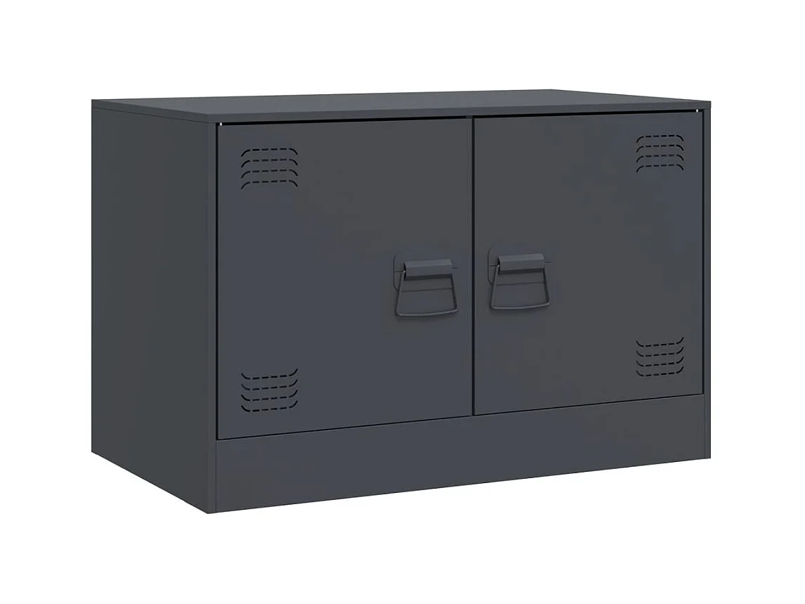 Castlerea  Meuble TV anthracite 67x39x44 cm acier