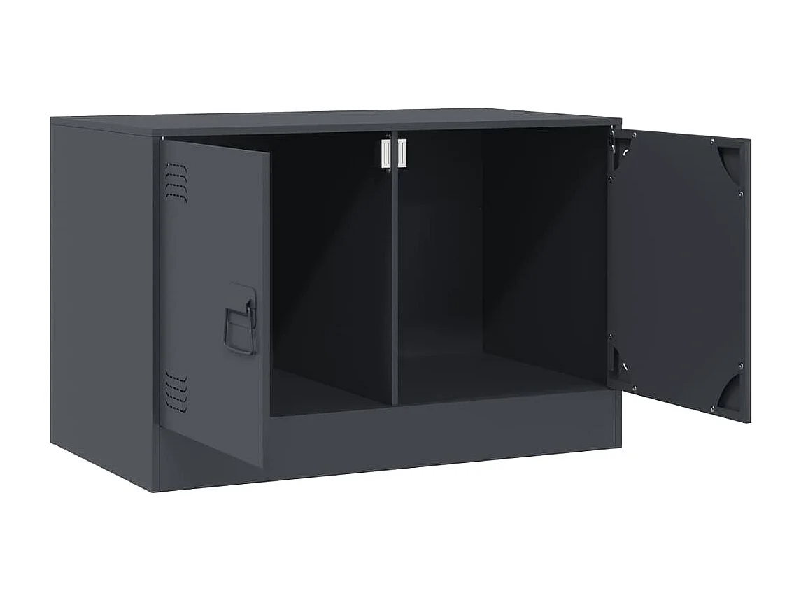 Castlerea  Meuble TV anthracite 67x39x44 cm acier