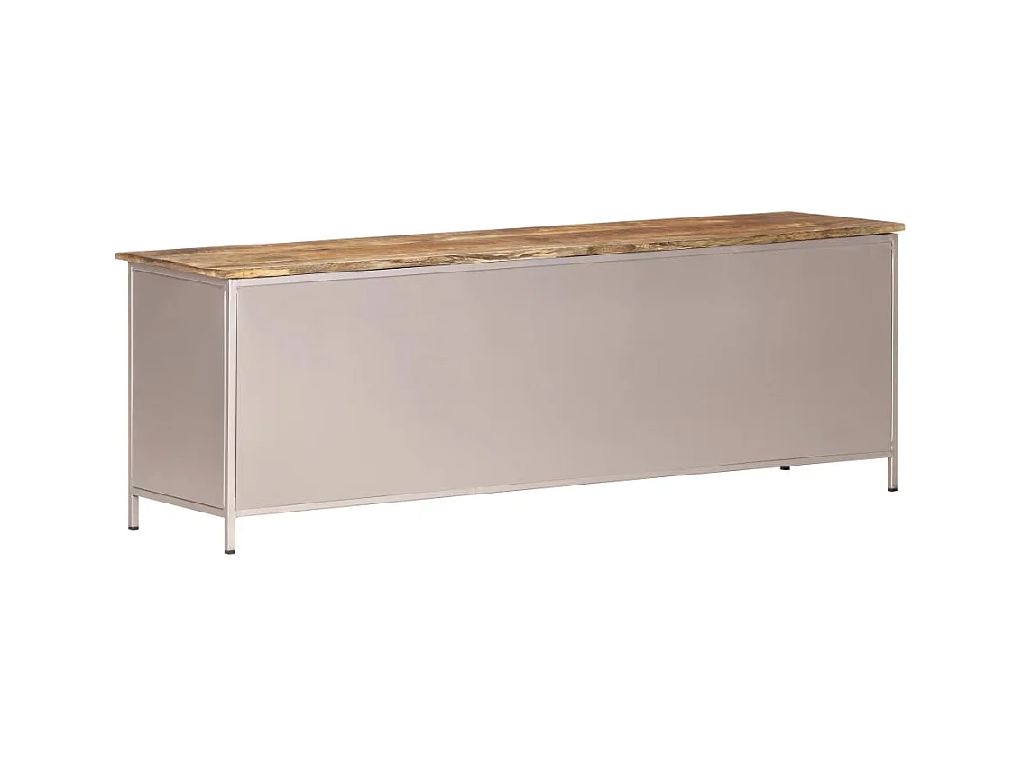 Garden Furniture -  Meuble TV 120x30x40 cm Bois de manguier brut