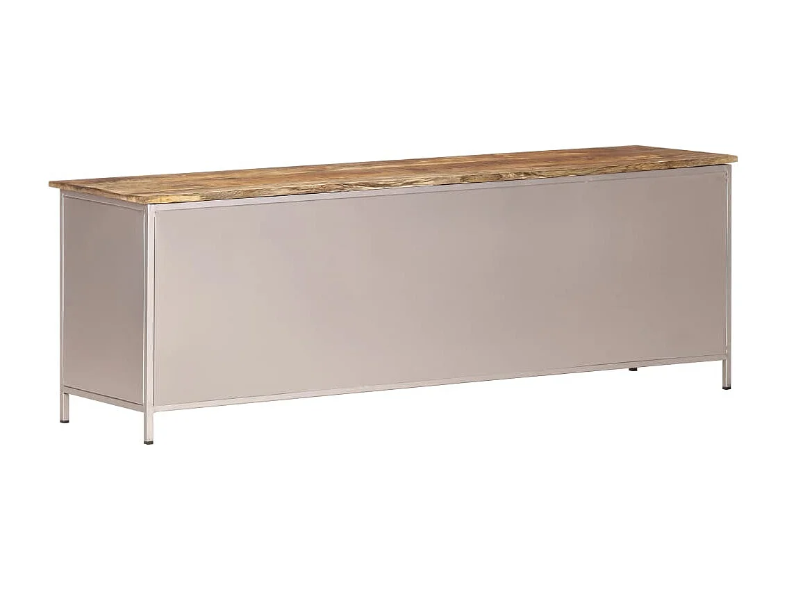 Garden Furniture -  Meuble TV 120x30x40 cm Bois de manguier brut