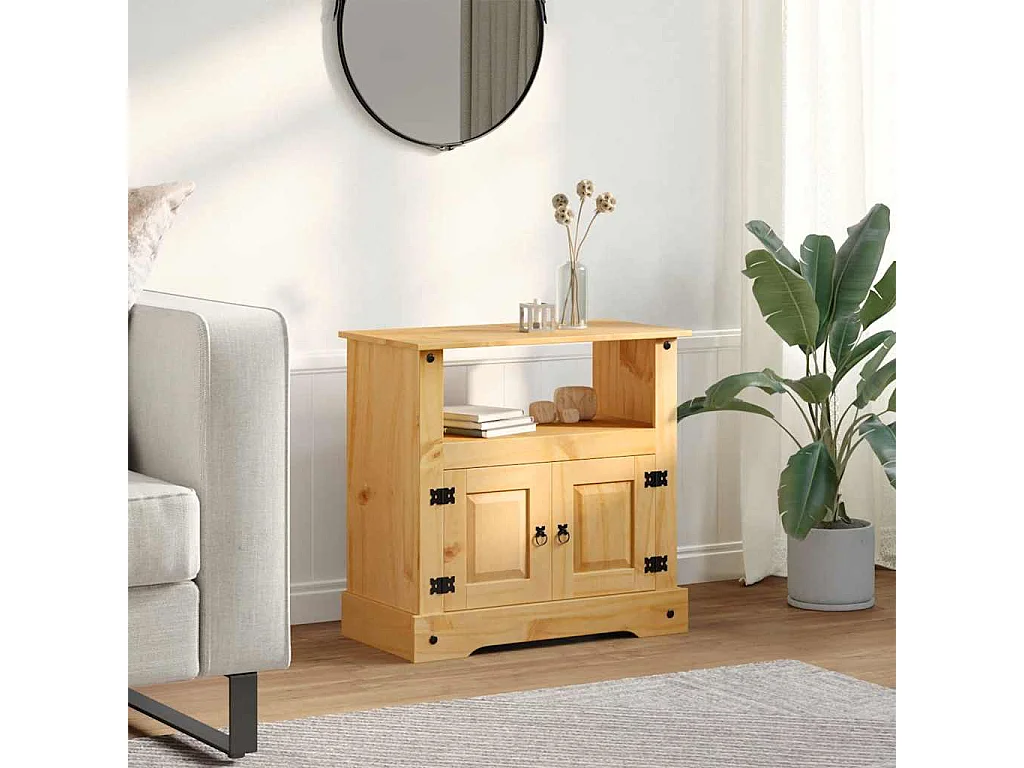 Alfveig  Meuble TV Gamme Corona pin mexicain 80x43x78 cm