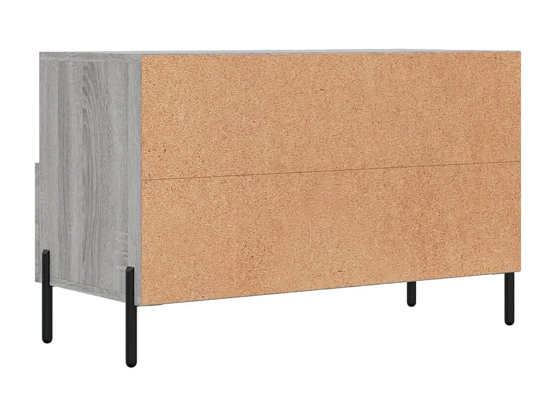 Erasmo  Mueble de TV madera de ingeniería gris Sonoma 80x36x50 cm