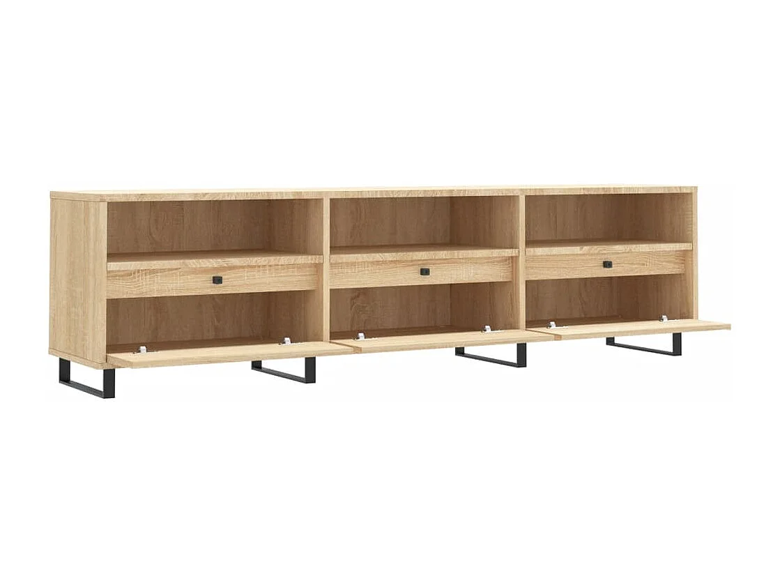 Hørning  Meuble TV chêne sonoma 150x30x44,5 cm bois d'ingénierie