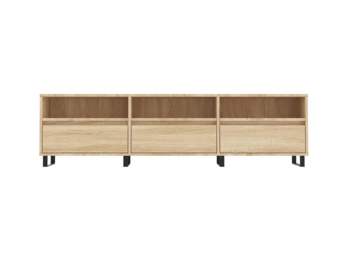 Hørning  Tv-meubel 150x30x44,5 cm bewerkt hout sonoma eikenkleurig