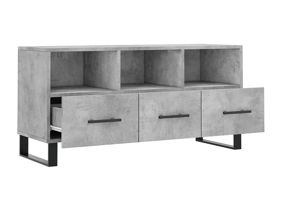 Thimister-Clermont  Tv-meubel 102x36x50 cm bewerkt hout betongrijs