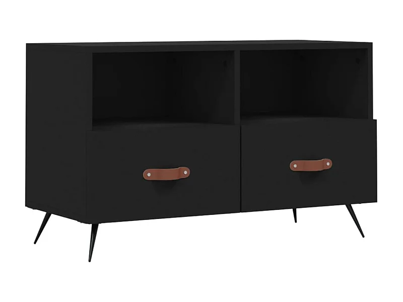 Lee  Meuble TV Noir 80x36x50 cm Bois d'ingénierie