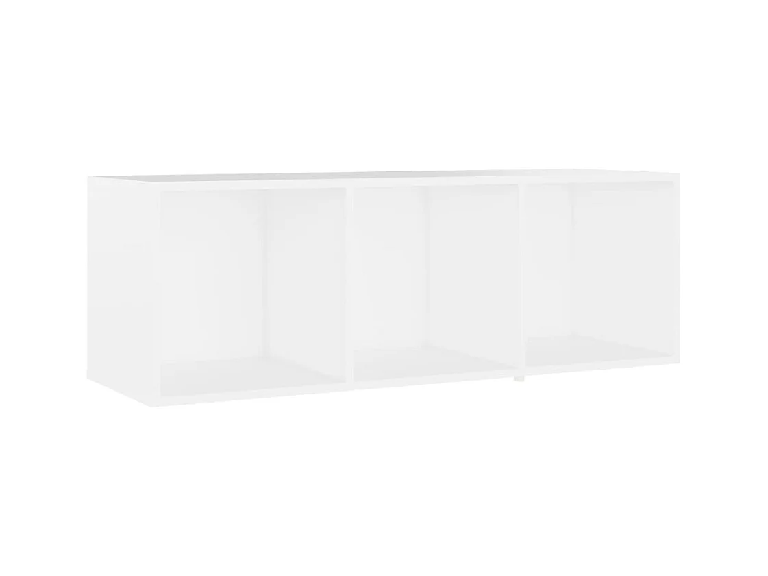 Cootehall  Meuble TV Blanc 107x35x37 cm Bois d’ingénierie