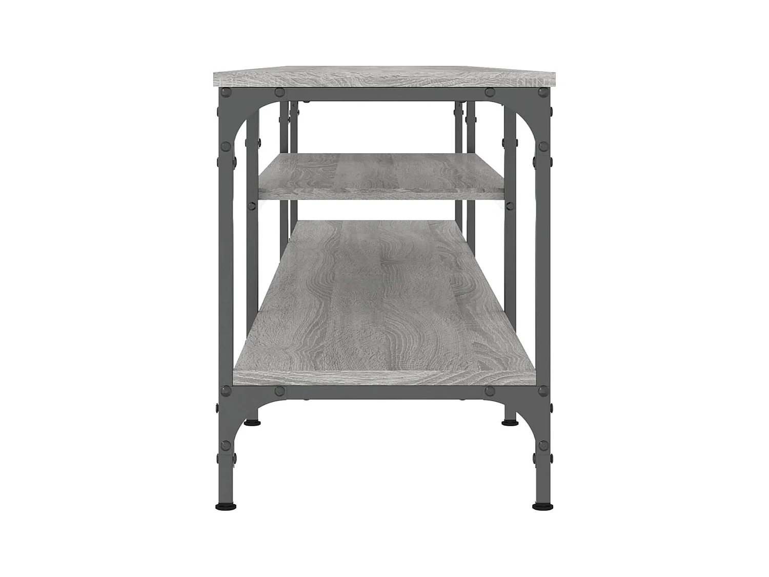 Numa  Mueble TV madera ingeniería y erro gris Sonoma 201x35x45 cm