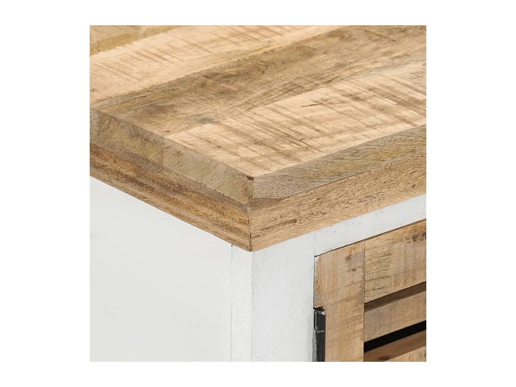 Garden Furniture -  Mueble de TV madera maciza de mango 110x30x40 cm