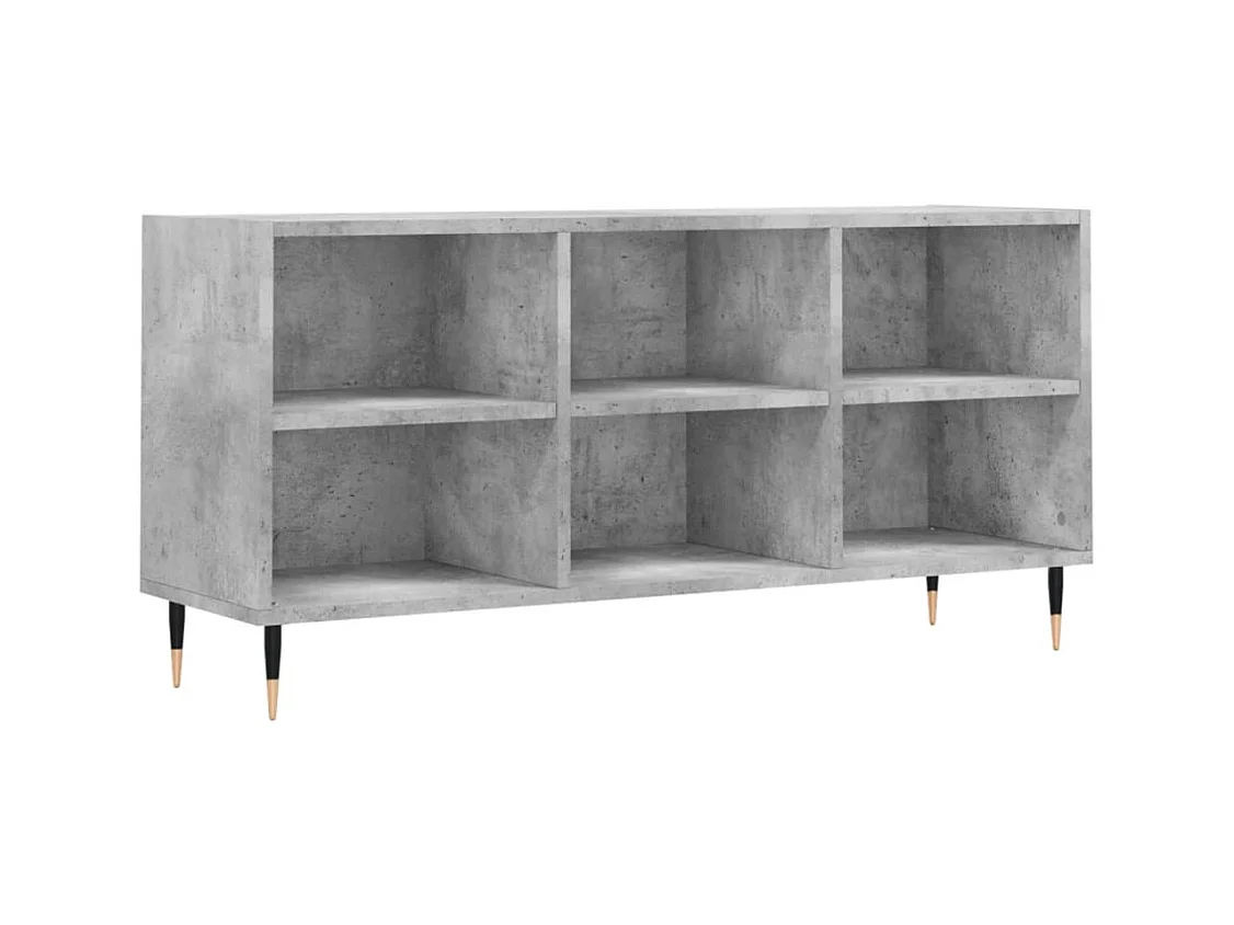 Farmington Hills  Meuble TV gris béton 103,5x30x50 cm bois d'ingénierie