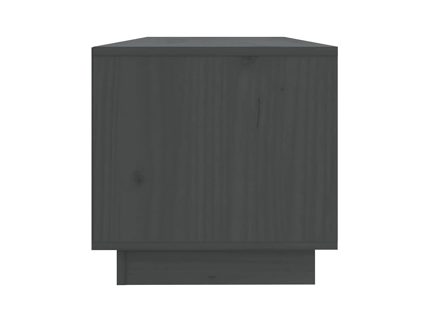 Lysira  Tv-meubel 90x35x35 cm massief grenenhout grijs