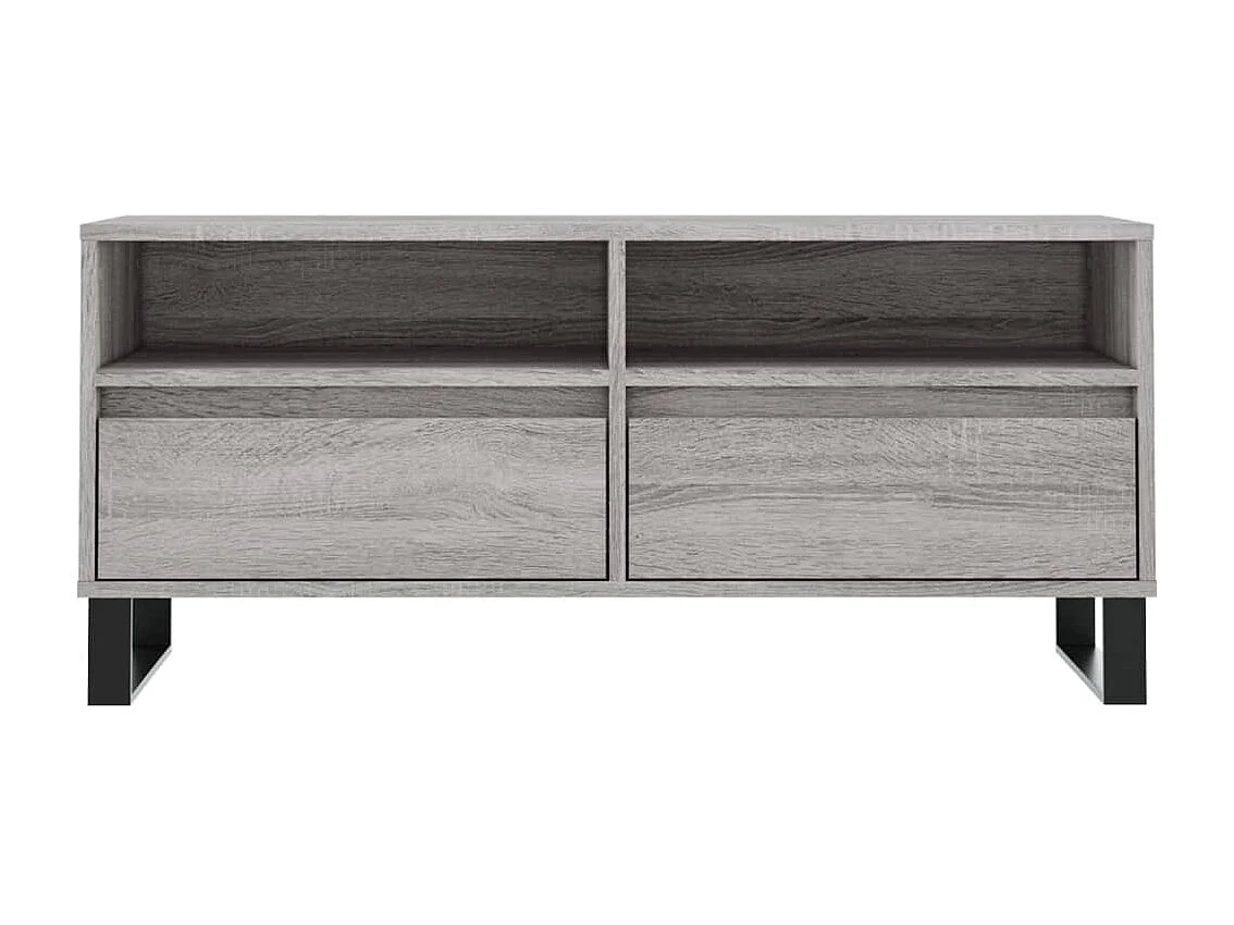 Volne  Mueble de TV madera contrachapada gris Sonoma 100x34,5x44,5 cm