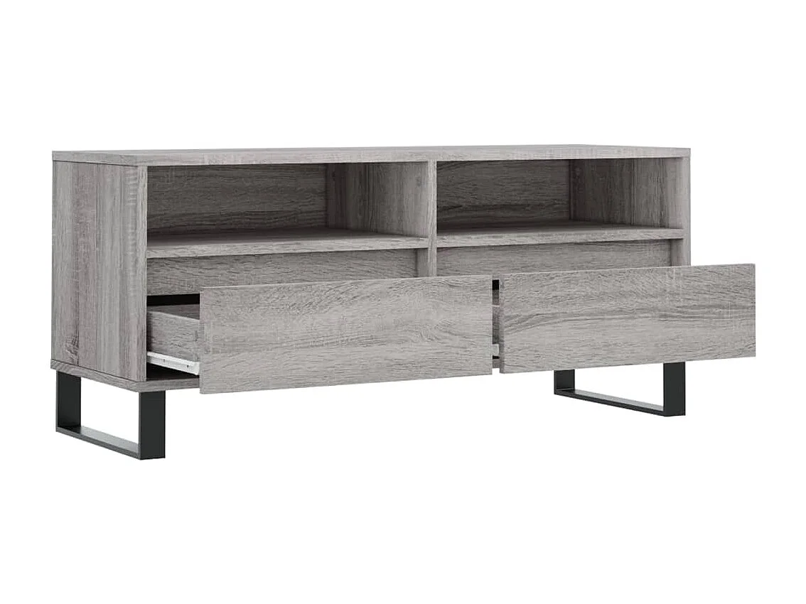 Volne  Mueble de TV madera contrachapada gris Sonoma 100x34,5x44,5 cm