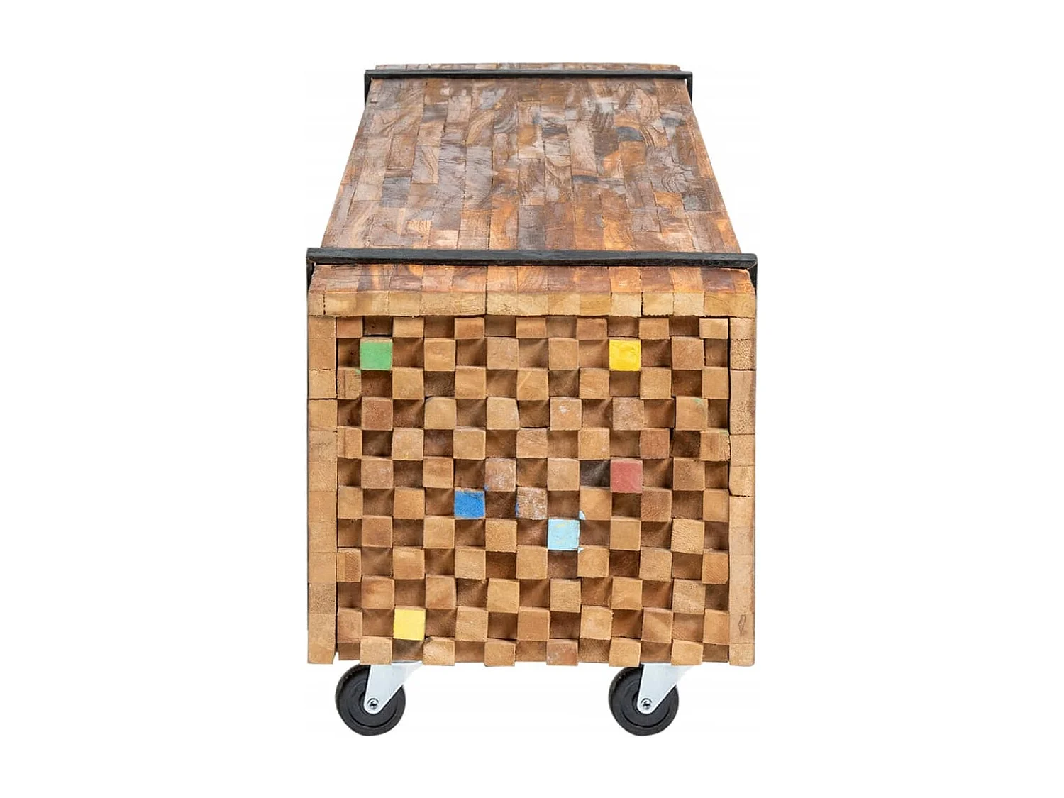 Garden Furniture -  Meuble TV 110x30x32,5 cm Bois de teck massif