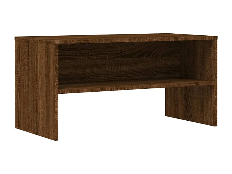 Lackland AFB  Meuble TV chêne marron 80x40x40 cm bois d'ingénierie