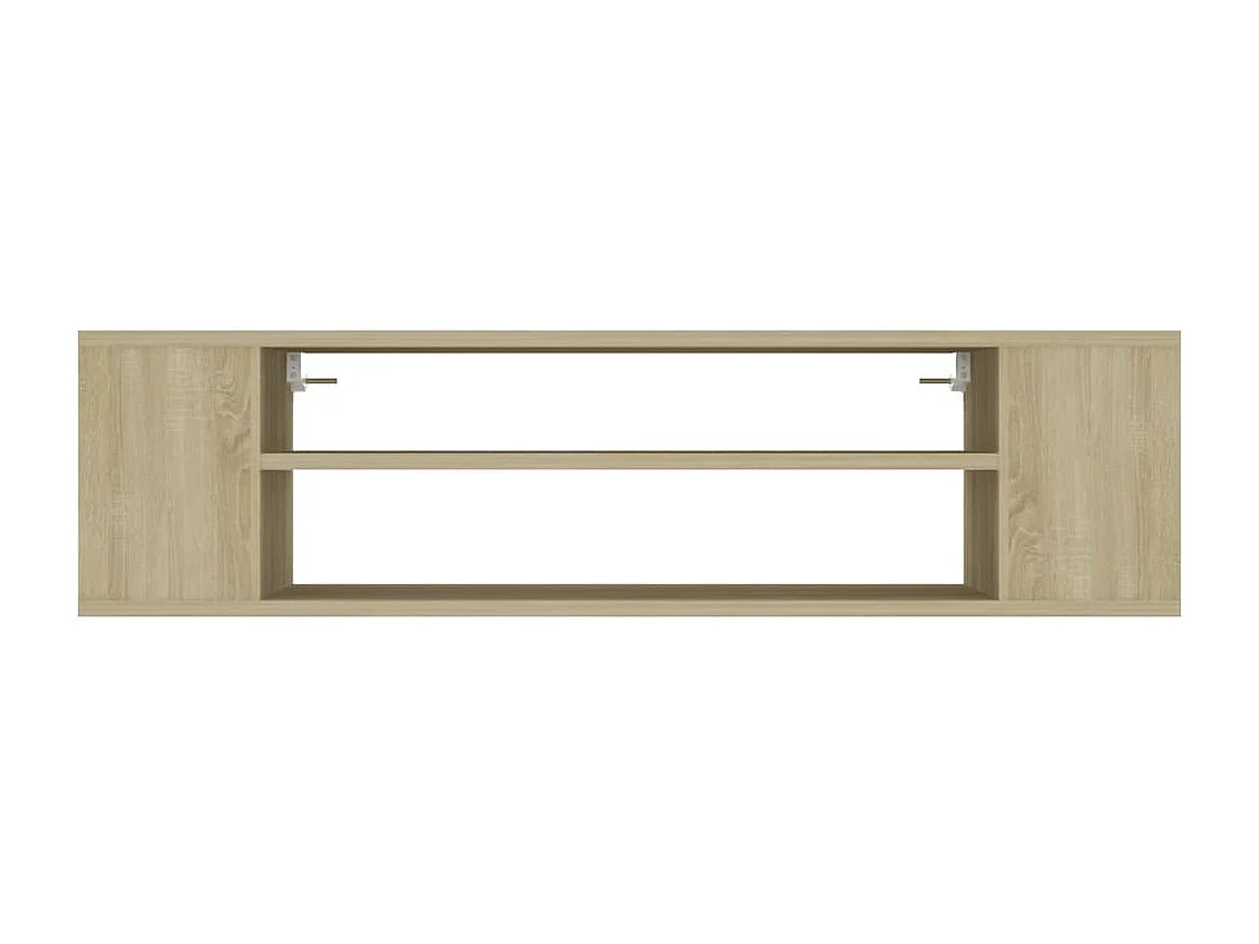 Saint-Quentin  Meuble TV suspendu Chêne sonoma 100x30x26,5 cm Bois ingénierie