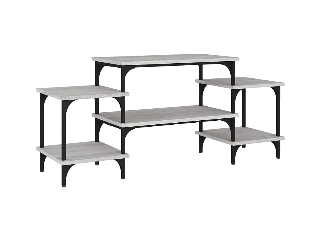 Rebecq  Meuble TV Sonoma gris 117x35x52 cm Bois d'ingénierie