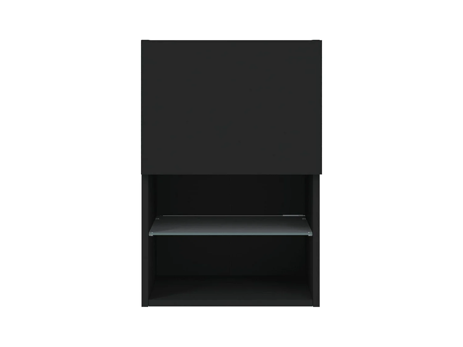 Almar  Meuble TV avec lumières LED noir 40,5x30x60 cm