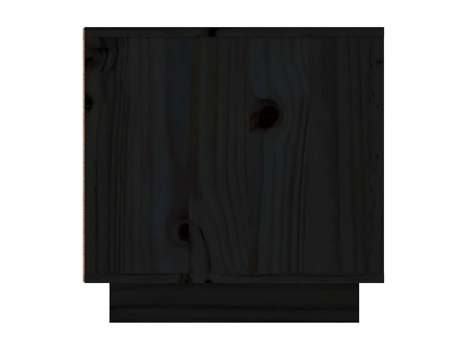 Renira  Meuble TV Noir 156x40x40 cm Bois de pin massif