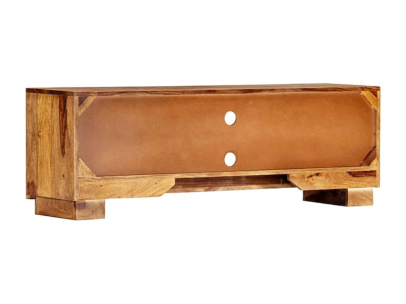 Garden Furniture -  Mueble de TV madera maciza de acacia 118x30x40 cm