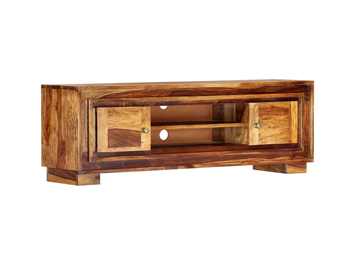 Garden Furniture -  Meuble TV 118x30x40 cm Bois de Sesham massif