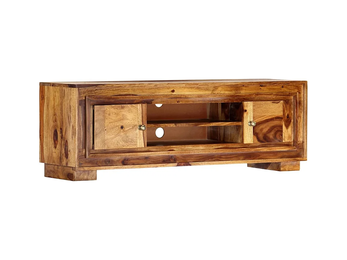 Garden Furniture -  Meuble TV 118x30x40 cm Bois de Sesham massif