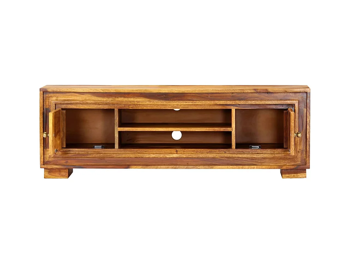 Garden Furniture -  Meuble TV 118x30x40 cm Bois de Sesham massif