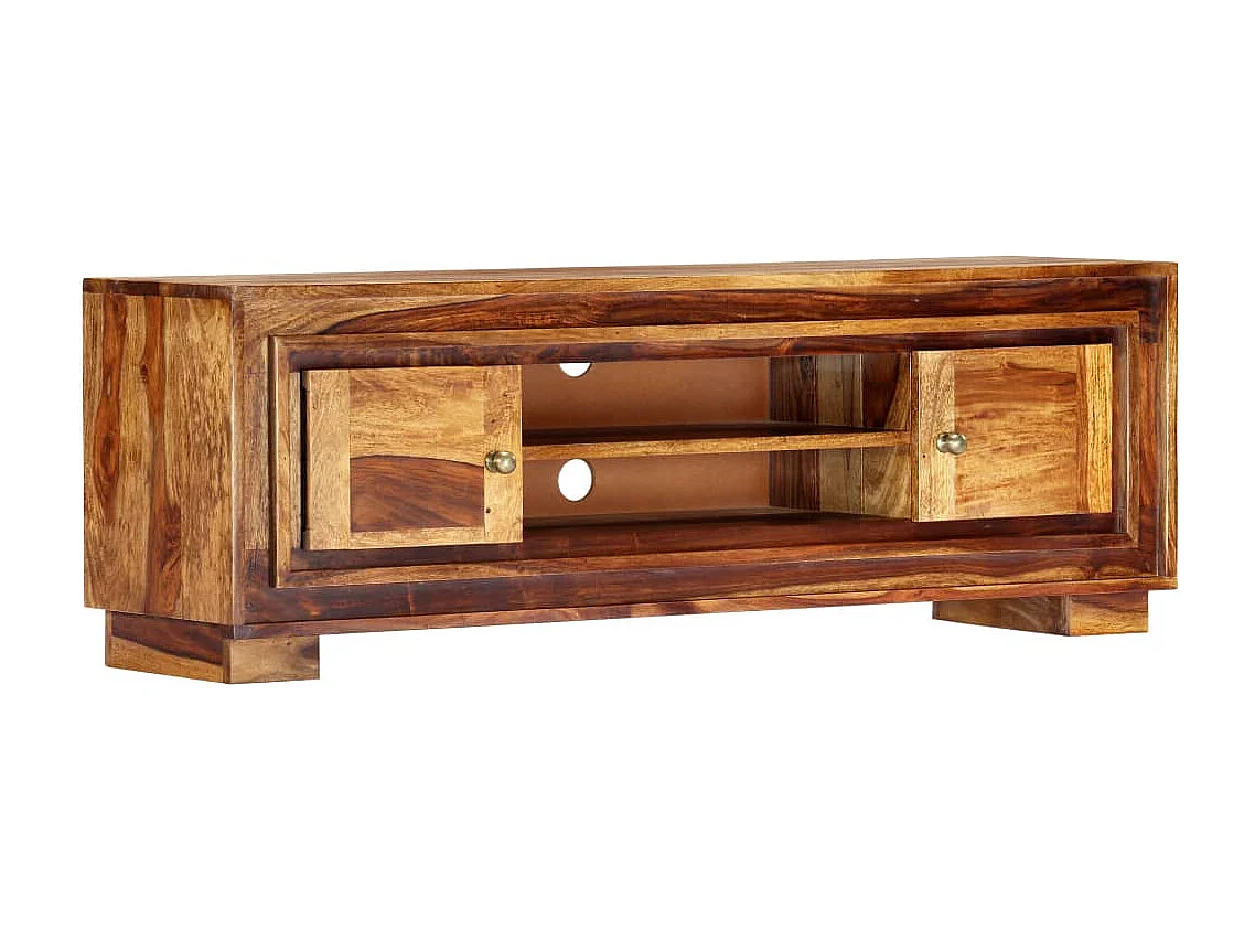 Garden Furniture -  Meuble TV 118x30x40 cm Bois de Sesham massif